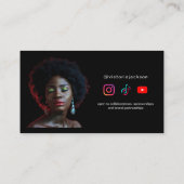 Imitate Iridescent Beauty Makeucer Einfluss indivi Visitenkarte (Rückseite)