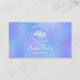 Imitate Iridescent Foil Elegante Logo Business Car Visitenkarte