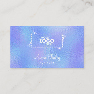 Imitate Iridescent Foil Elegante Logo Business Car Visitenkarte