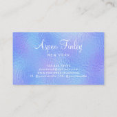 Imitate Iridescent Foil Elegante - Logo-Visitenkar Visitenkarte (Rückseite)