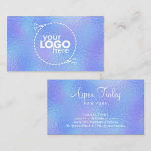 Imitate Iridescent Foil Elegante - Logo-Visitenkar Visitenkarte