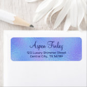 Imitate Iridescent Foil Elegante Rücksendeadressen (Insitu)