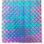 IMITATE iridescent mermaid Muster Duschvorhang (Vorderseite)