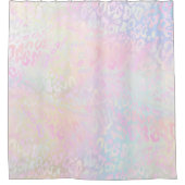 IMITATE iridescent Pastellleopard Muster Dusche Jo Duschvorhang (Vorderseite)
