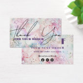 Imitate iridesing Glitzer Aquarell Ermäßigungskart (Schreibtisch)