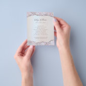 Imitate irisierend rosa Glitzer Folie Flyer (Gruppe)