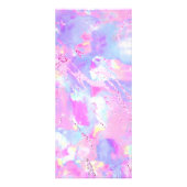 Imitate irisierend rosa lila Opal Werbekarte (Hinten)