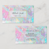 IMITATE irisierende Edelsteinstruktur Visitenkarte (Vorne/Hinten)