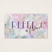 Imitate irisierende Glitzer Aquarellkarte (Vorderseite)