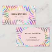 Imitate irisierende Kreise Visitenkarte (Vorne/Hinten)