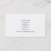 Imitate irisierende nacre Textur Visitenkarte (Rückseite)