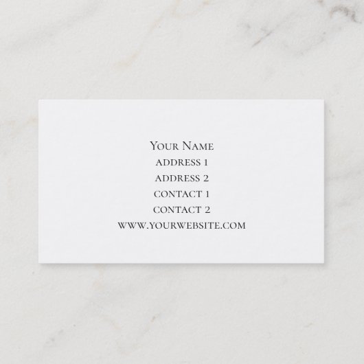Imitate irisierende nacre Textur Visitenkarte (Rückseite)