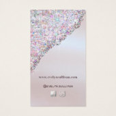 Imitate irisierende rosa Glitzer Folienverpackung (Rückseite)