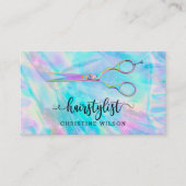 Imitate-Irisierende Wirkung Haarspalterschere Visitenkarte (Vorderseite)