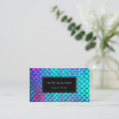 Imitate Irisierende Wirkung Meerjungfrau Design Visitenkarte (Stehend Vorderseite)