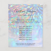 Imitate irisierende Wirkung Schönheitssalon Flyer (Vorne)