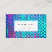 Imitate irisierender Effekt Meerjungfrau-Skala Visitenkarte (Vorderseite)