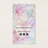 Imitate irisierender Glitzer Aquarellpackung (Rückseite)