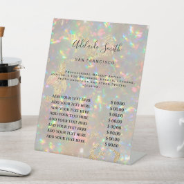 Imitate irisierendes Opalpreisschild Sockelschild