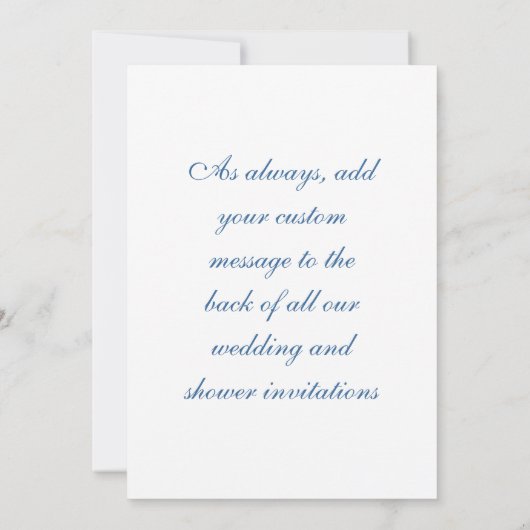 Imitate Jasperware Einladung (Rückseite)