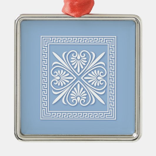 Imitate Jasperware Ornament Aus Metall (Vorne)