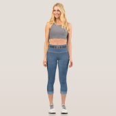 Imitate Jeans Capri Leggings (Vorderseite)