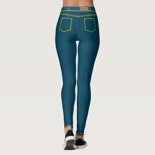 Imitate Jeans Leggings (Rückseite)