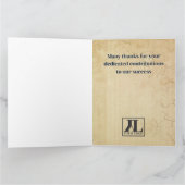 Imitate Jubiläum der Mitarbeiter Karte (Innenseite)