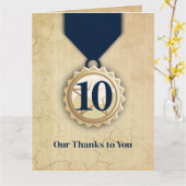 Imitate Jubiläum der Mitarbeiter Karte (Gelbe Blume)