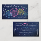 Imitate Kalkbrett Haken Stricknadeln Visitenkarte (Vorne/Hinten)