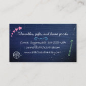 Imitate Kalkbrett Kettchen Haken Ball aus Garnen,  Visitenkarte (Rückseite)