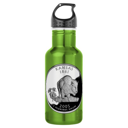 Imitate Kansas Staat Quarter Trinkflasche (Vorderseite)