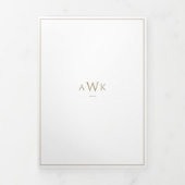 Imitate - klassische Weihnachtsschrift Dreifach Gefaltete Einladung (Cover)