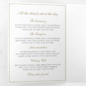 Imitate - klassische Weihnachtsschrift Dreifach Gefaltete Einladung (Innen Erste Seite)