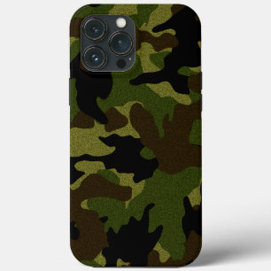 Imitate kleiden Green Camouflage Military Camoufla iPhone 13 Pro Max Hülle