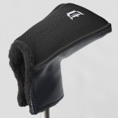 Imitate Kohlenstofffaser Mit Monogramm "D" Golf Headcover (3/4 Vorderseite)