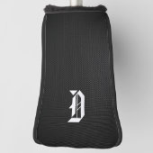 Imitate Kohlenstofffaser Mit Monogramm "D" Golf Headcover (Rotieren 90)