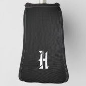 Imitate Kohlenstofffaser Mit Monogramm "H" Golf Headcover (Rotieren 90)