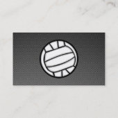 Imitate Kohlenstofffaser-Volleyball Visitenkarte (Rückseite)