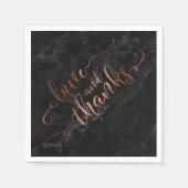 Imitate Kopieren Sie Script-Liebe und Danke mit /  Serviette (Vorderseite)