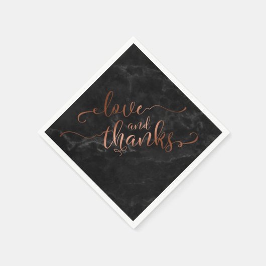 Imitate Kopieren Sie Script-Liebe und Danke mit /  Serviette (Ecke)