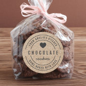 Imitate Kraft aus der Küche Zuhause gebacken mit L Runder Aufkleber