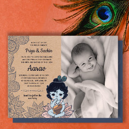 Imitate Kraft Namkaran Kindernamenszeremonie Einladung