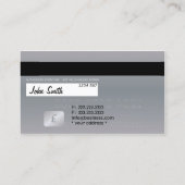 Imitate Kreditkarte Beruflich Visitenkarte (Rückseite)