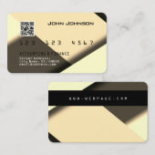 Imitate Kreditkarte oder Debitkarte sehen geometri Visitenkarte (Vorne/Hinten)
