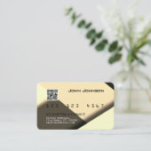 Imitate Kreditkarte oder Debitkarte sehen geometri Visitenkarte (Stehend Vorderseite)