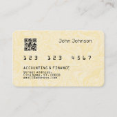 Imitate Kreditkarte oder Debitkarte sehen helles H Visitenkarte (Vorderseite)