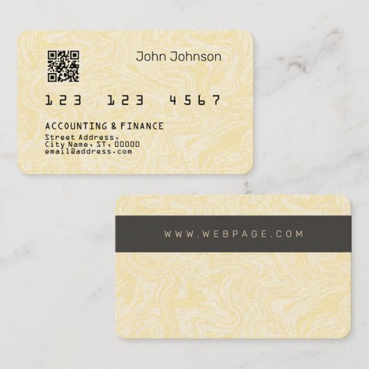 Imitate Kreditkarte oder Debitkarte sehen helles H Visitenkarte (Vorne/Hinten)