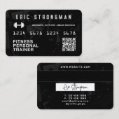 Imitate Kreditkarte sieht Fitness Visitenkarte (Vorne/Hinten)