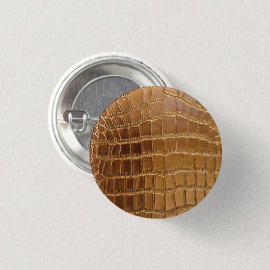 Imitate Krokodile Leder Tierhautmuster Button (Vorne & Hinten)